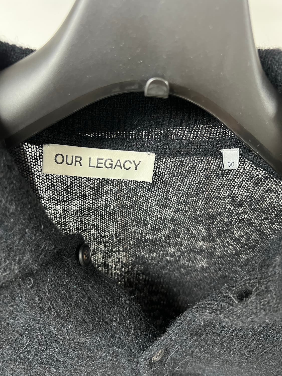 아워레가시/Our Legacy 이브닝 폴로 가디건 자켓 블랙/50(L) 상품이미지4