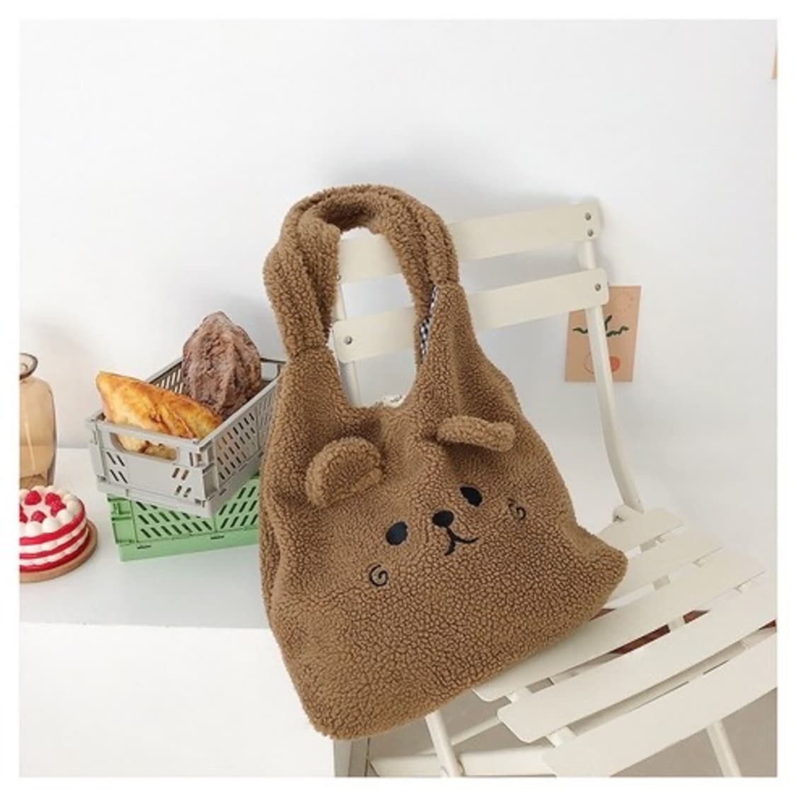 [새상품] 곰돌이 퍼 숄더백 상품이미지2