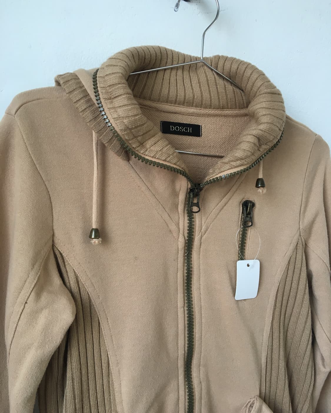 Ribbed layered high neck zip up 상품이미지5