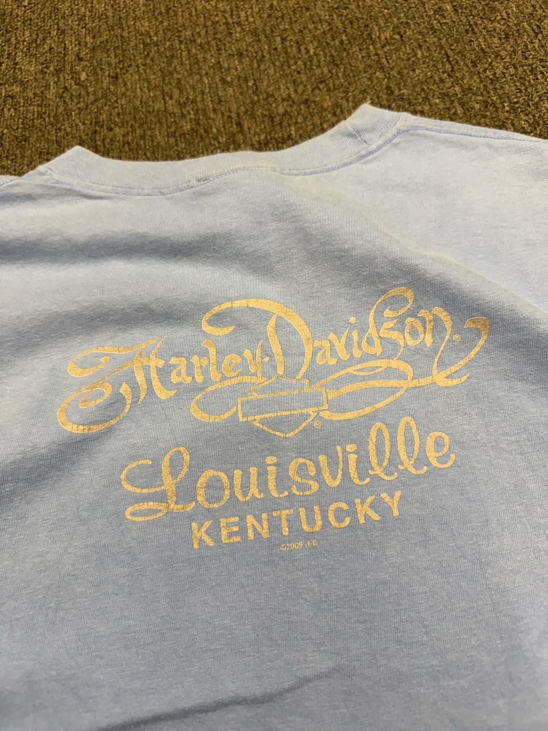 L)할리데이비슨 빈티지 프린팅 Kentucky 반팔 상품이미지6