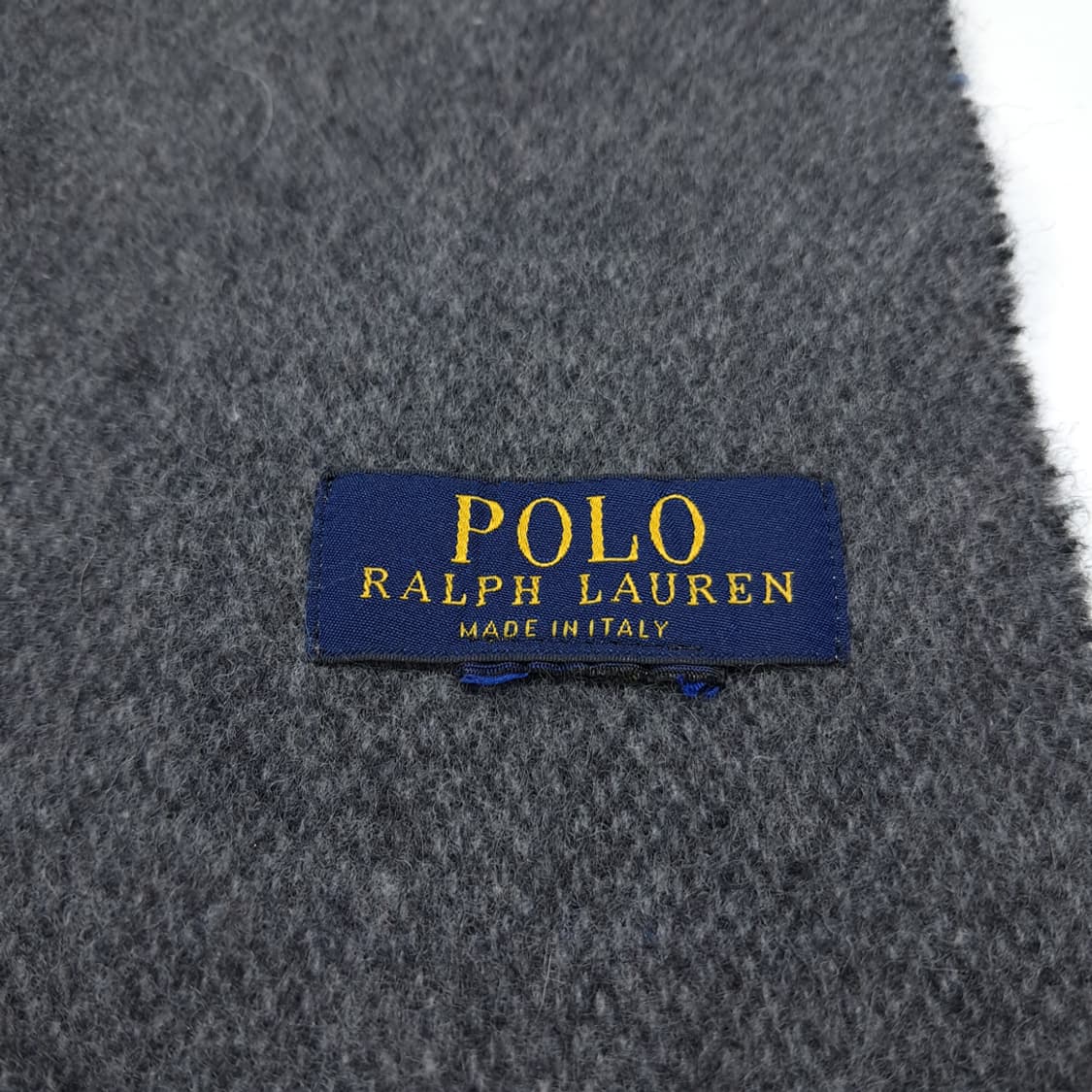 MX389 폴로 이태리판 글렌체크 포니자수 그레이 머플러 목도리 상품이미지4