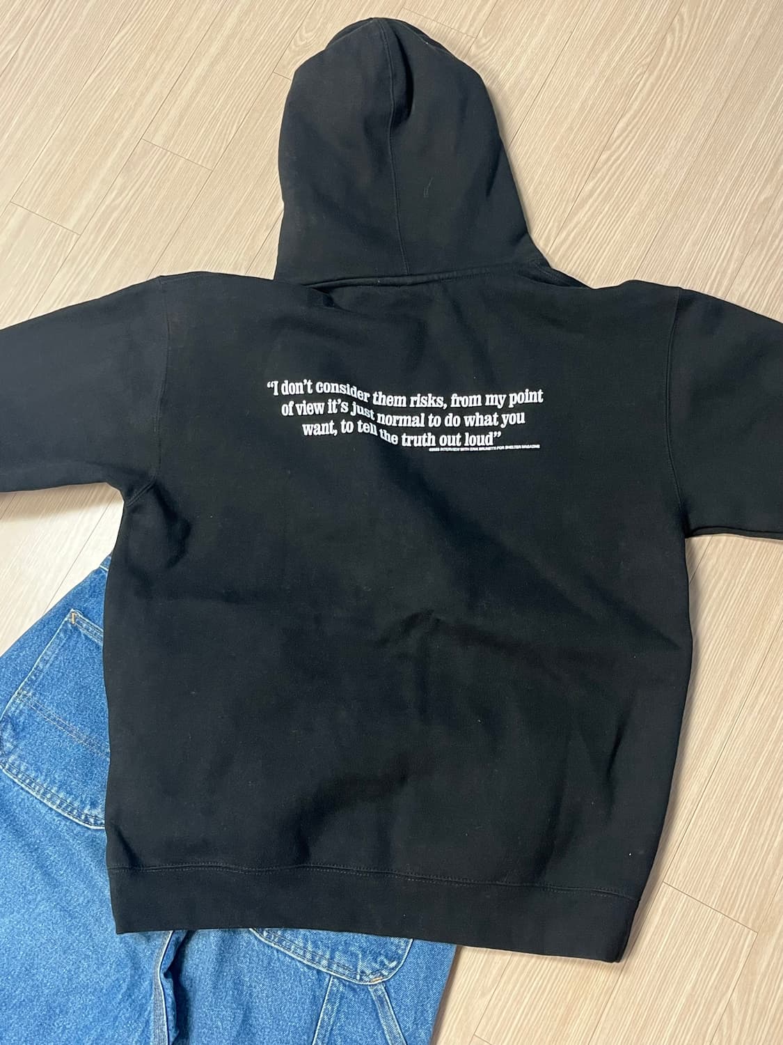 퍽트 오발 로고 후드티 라지 fuct oval logo hoddie L 상품이미지3