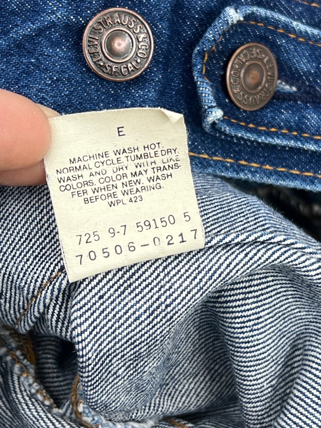 리바이스 80s 데님 트러커 자켓 상품이미지10