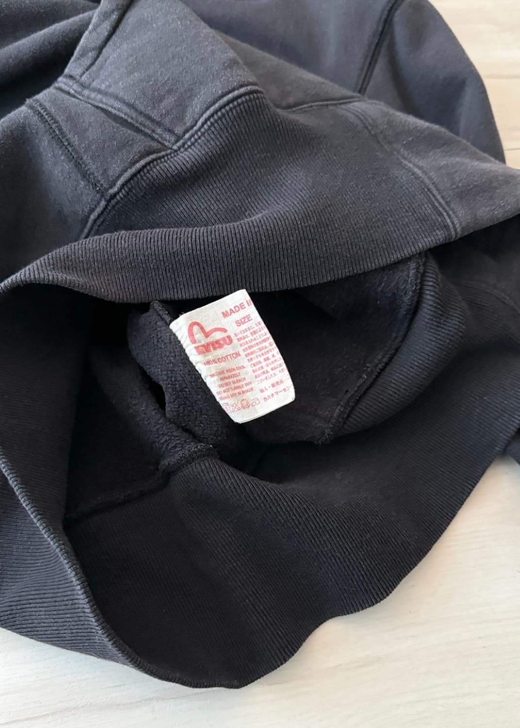 Japanese Evisu Navy Hoodie Zip-Up 상품이미지6