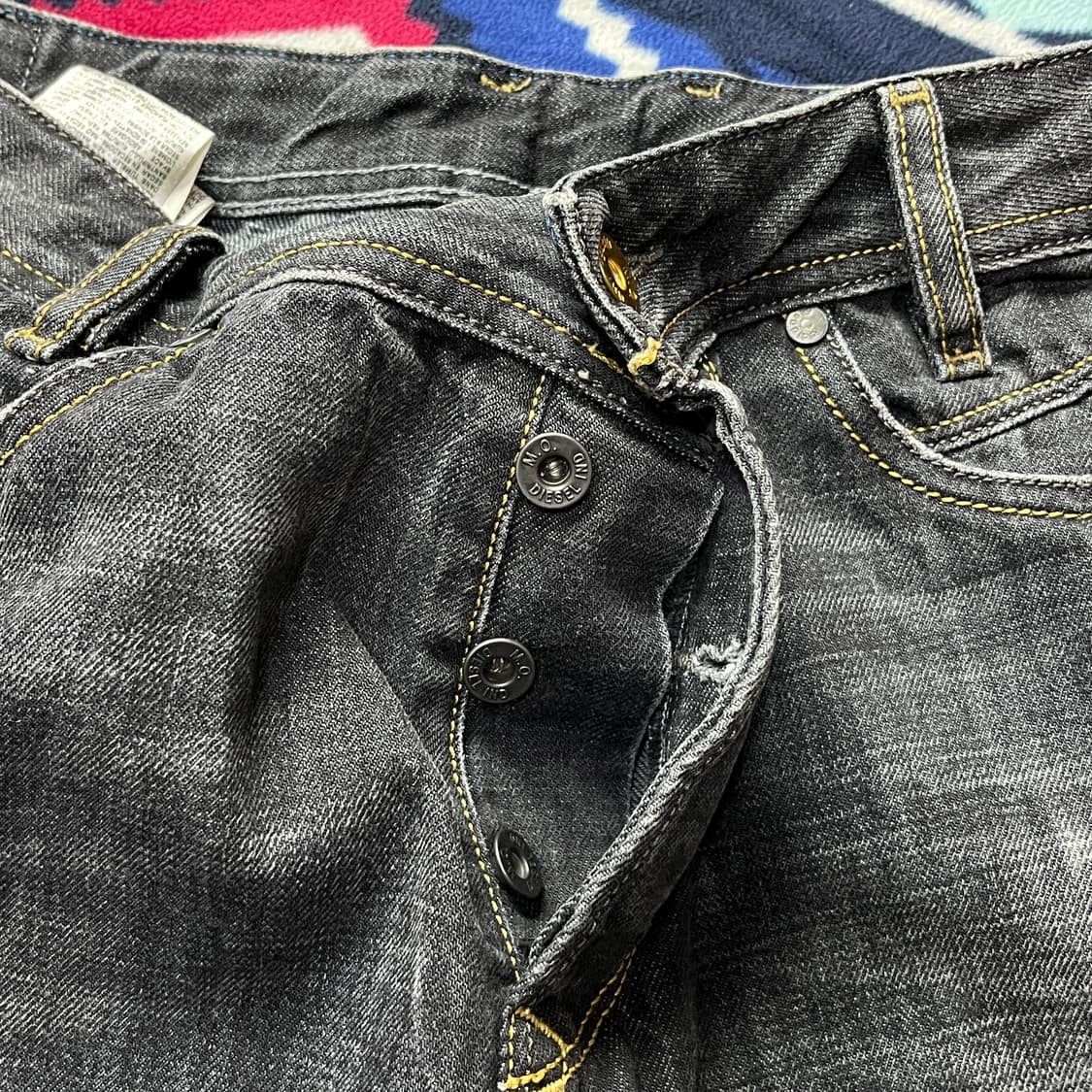 디젤&아디다스 콜라보 데님 팬츠 (실측확인) 상품이미지7