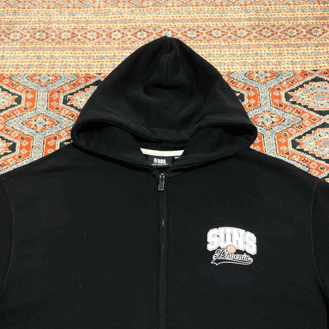 NBA 프린팅 블랙 후드집업 남성XXL 상품이미지2