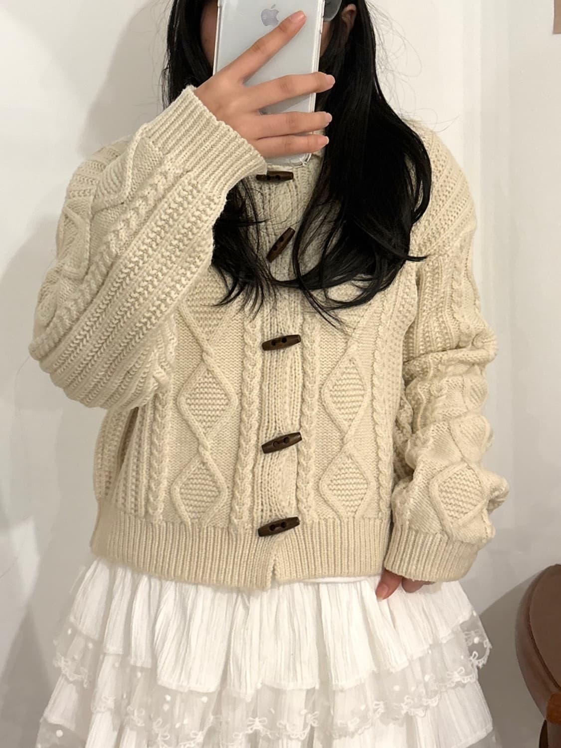 VTG 떡볶이 니트 가디건 상품이미지1