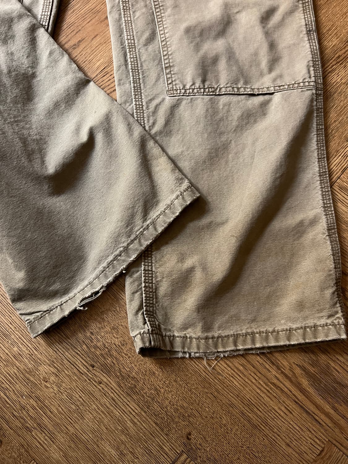 [33]칼하트 USA 더티워싱 라이트브라운 더블니 워크 팬츠 상품이미지7