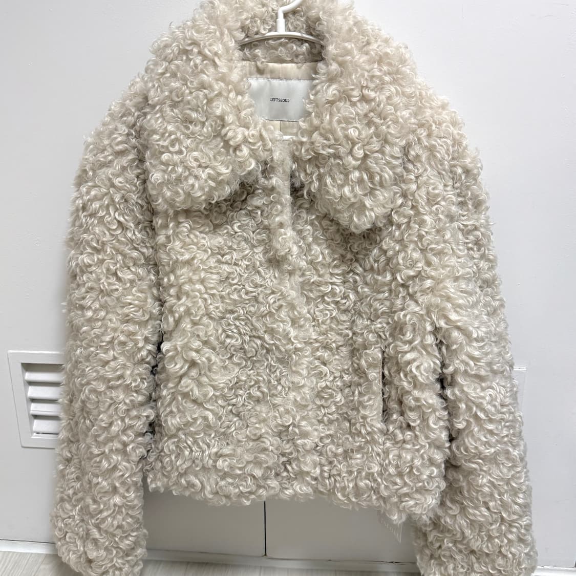 LEFT SEOUL 레프트서울 시어링 퍼자켓 아이보리 새상품 상품이미지1