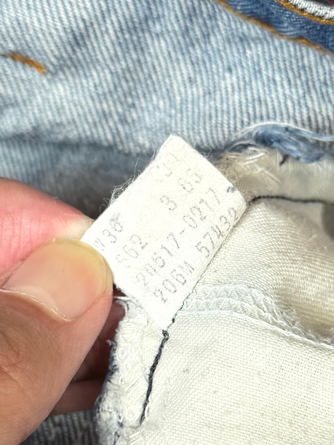 80's USA Made 빈티지 리바이스 517 오렌지탭 부츠컷 상품이미지9