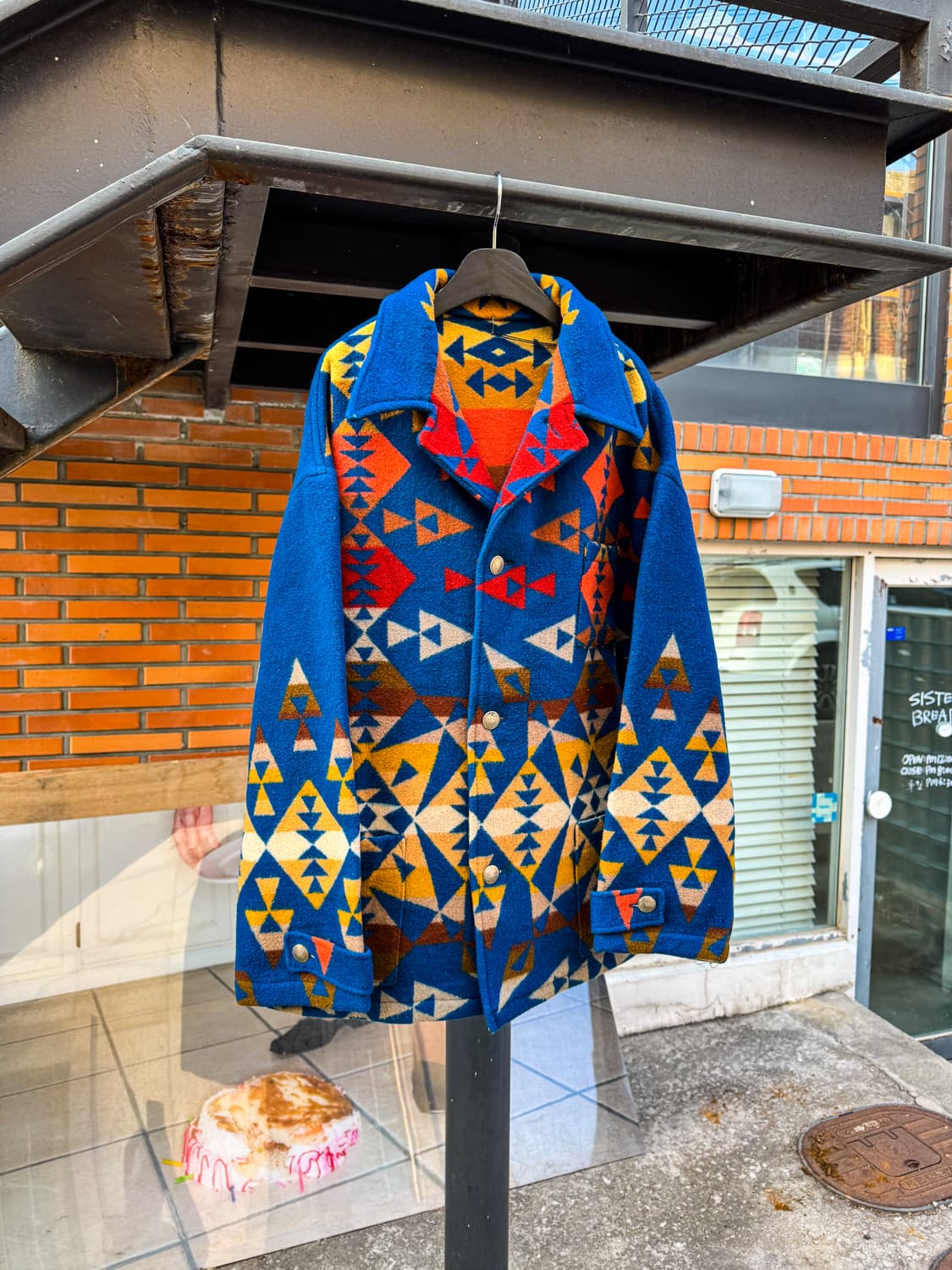 Native Pattern Wool Outdoor Jacket 상품이미지1