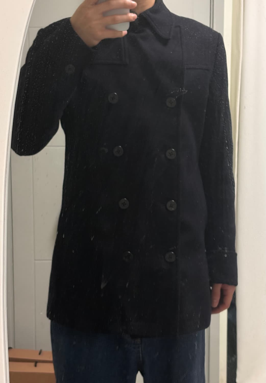검정 피코트 (black pea coat) 상품이미지3
