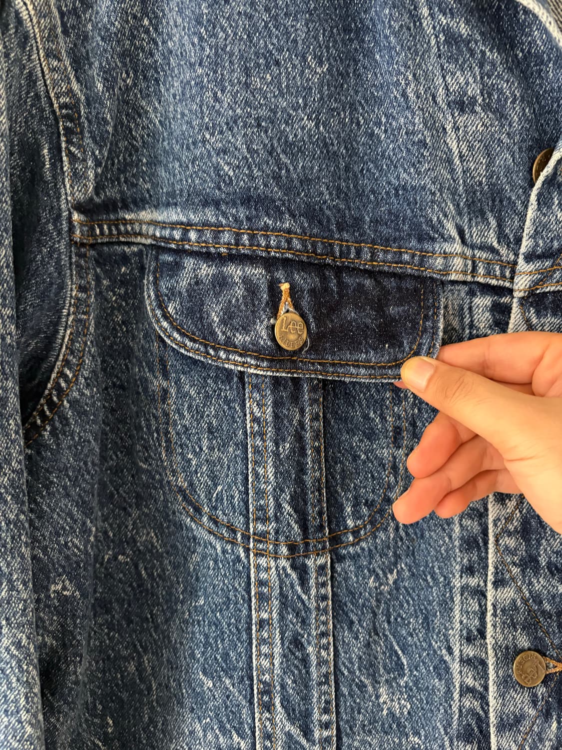 80's LEE denim trucker Jacket  상품이미지5
