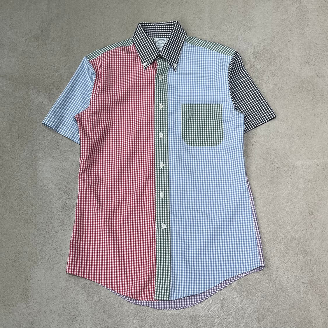 브룩스브라더스 멀티체크 반팔셔츠 s10450 상품이미지1