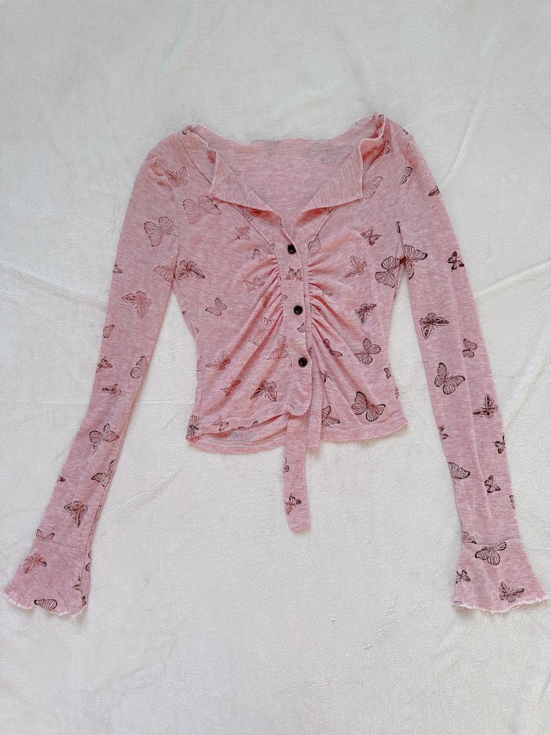 빈티지 핑크 블라우스 상품이미지3