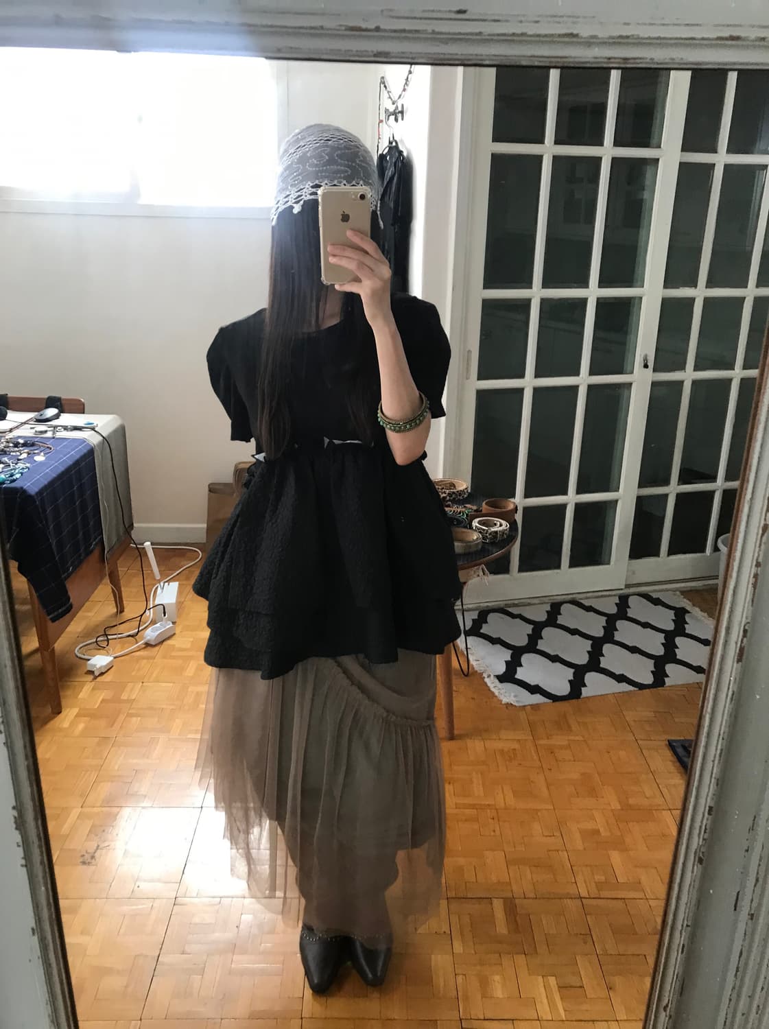 vintage ballon top  상품이미지2