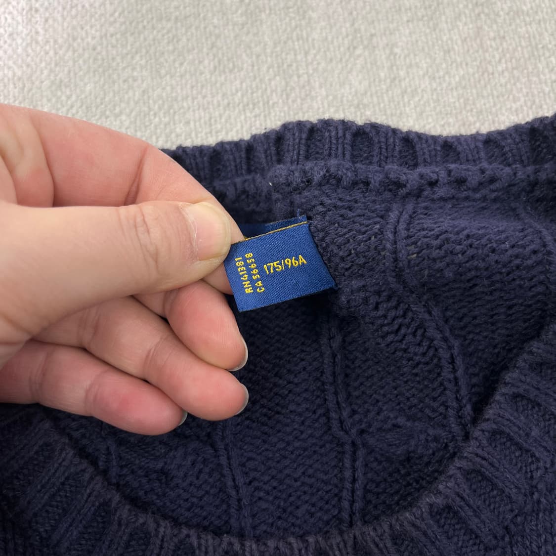 105 폴로랄프로렌 꽈배기 네이비 니트 상품이미지4