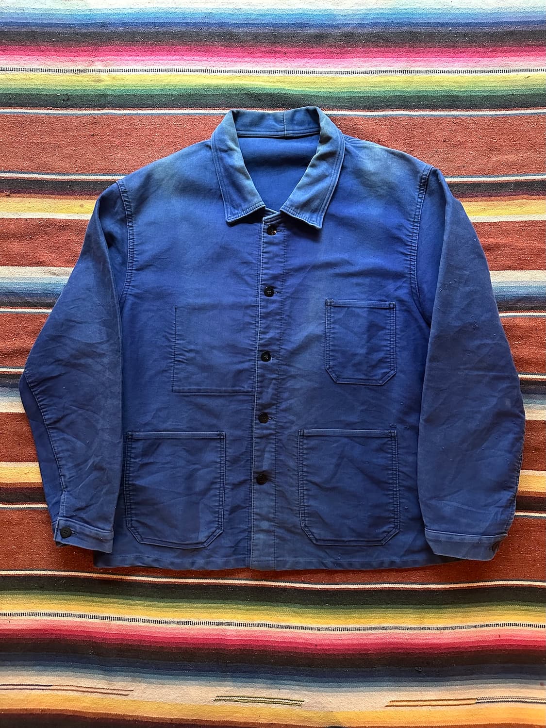 60s 빈티지 프렌치 몰스킨 워크 자켓 상품이미지2