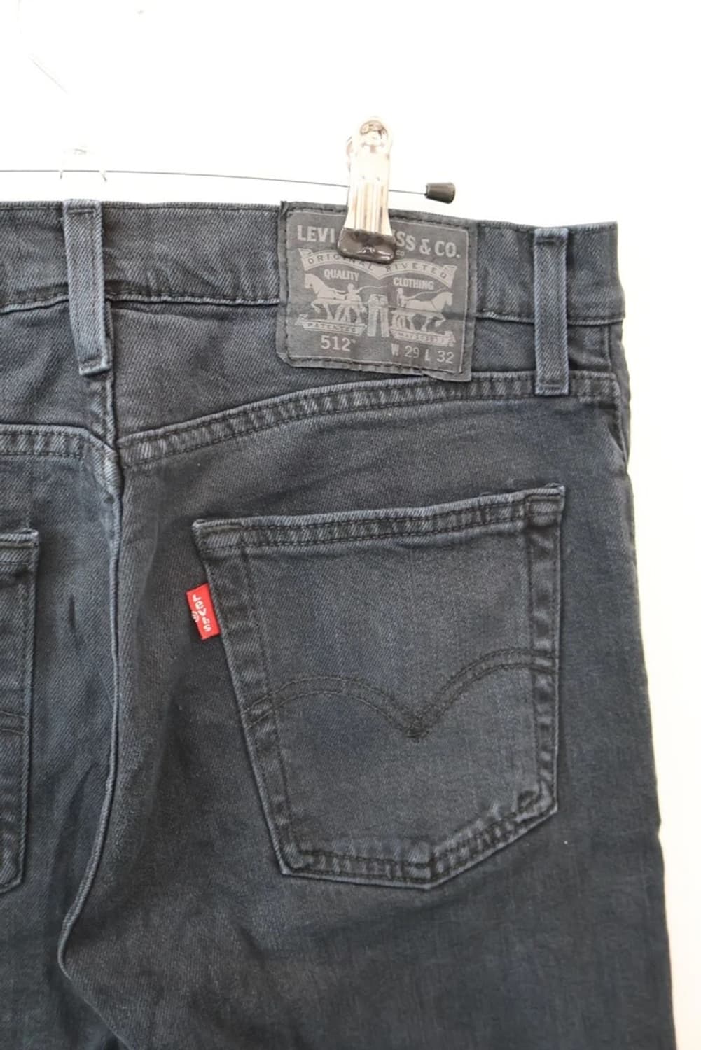 Levi’s 512 Black Slim Taper Jeans 상품이미지6