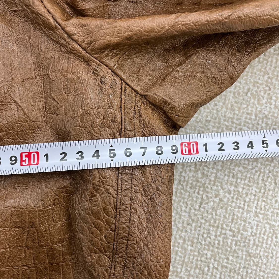 60 빈티지 양가죽 니트 봄버 자켓 0209M1 상품이미지8