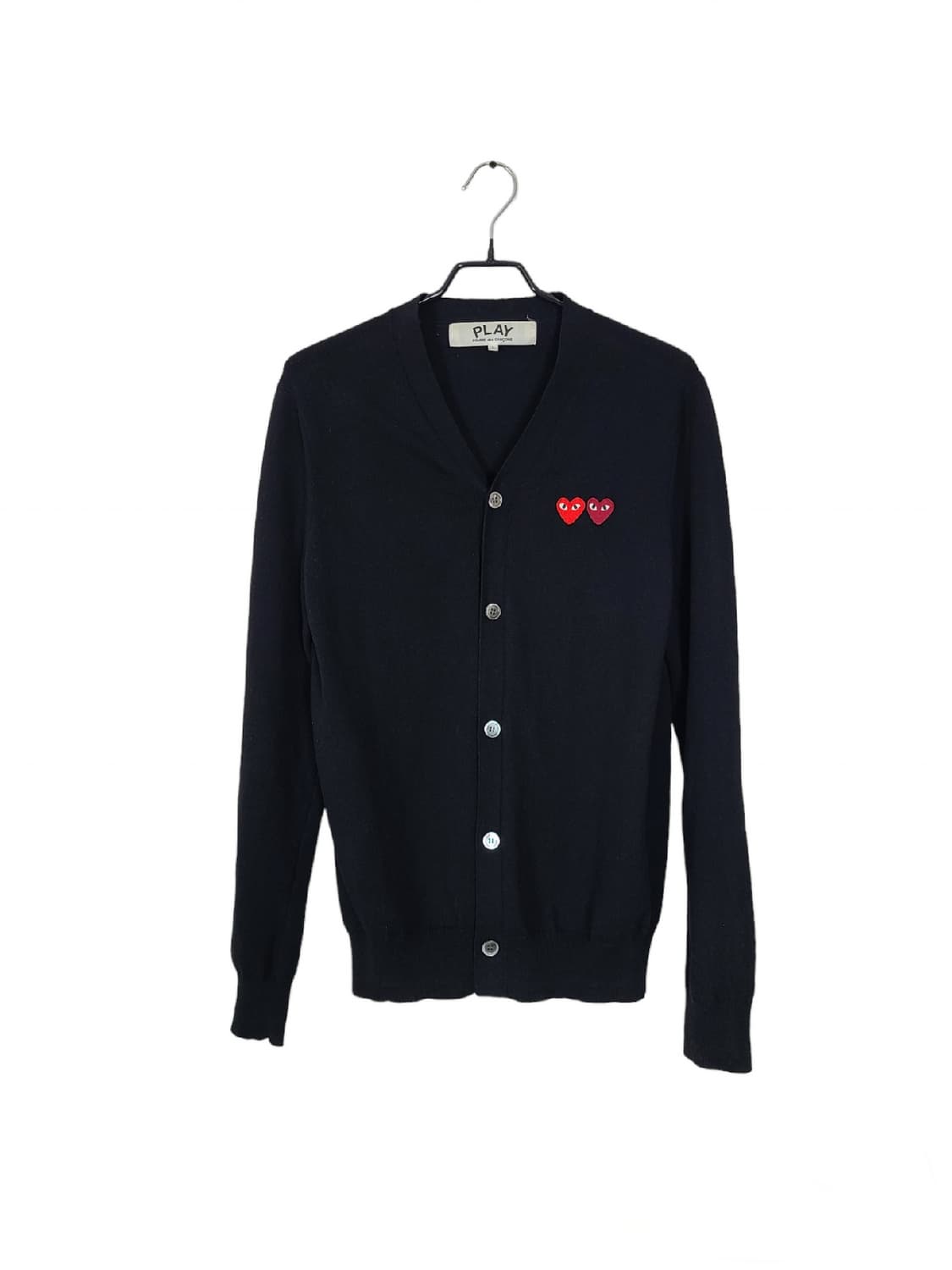 꼼데가르송 더블와펜 플레이 가디건 블랙 상품이미지1