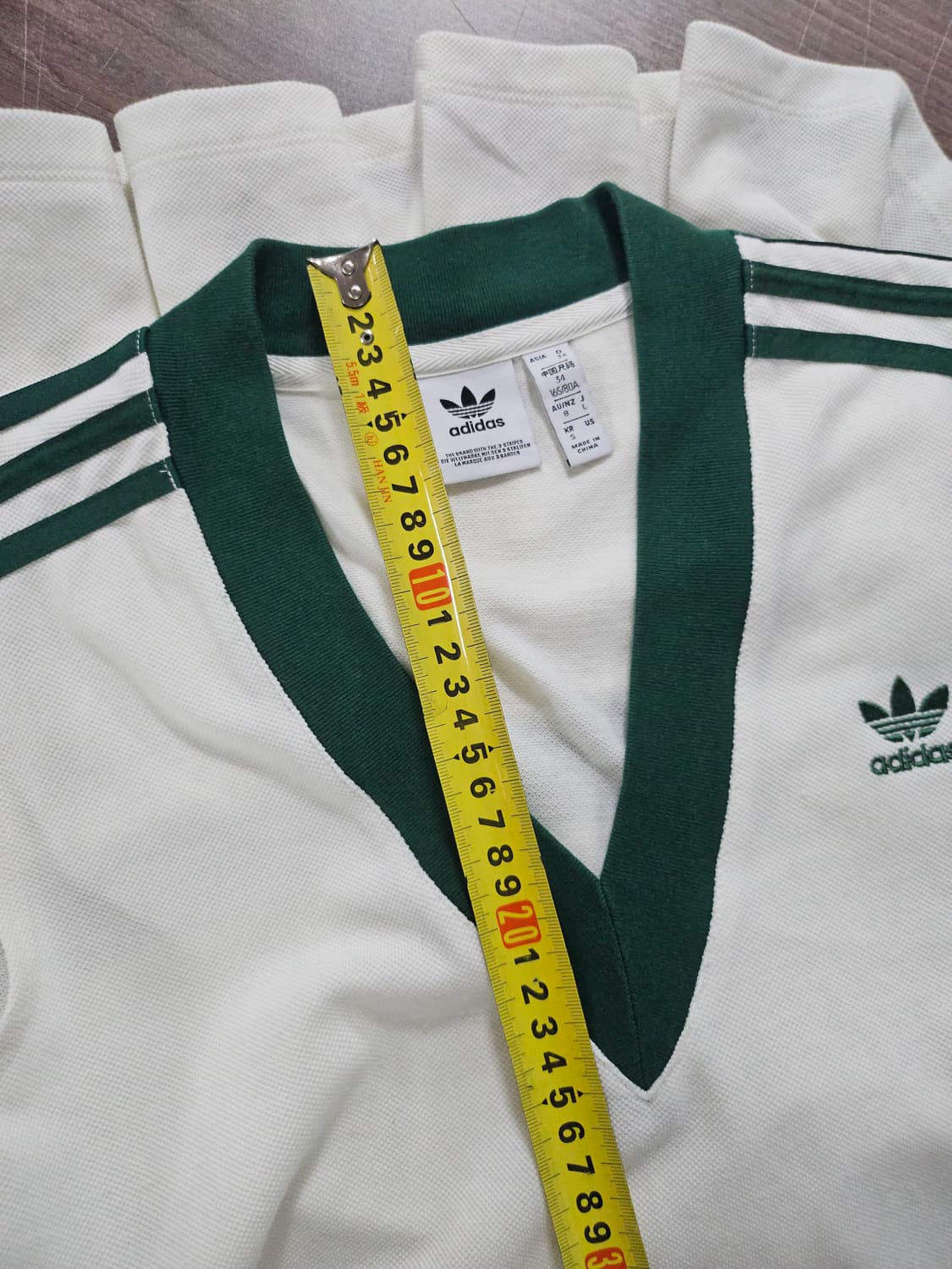 아디다스 아이보리 삼선 가디건  원피스 세트 S 90 상품이미지10