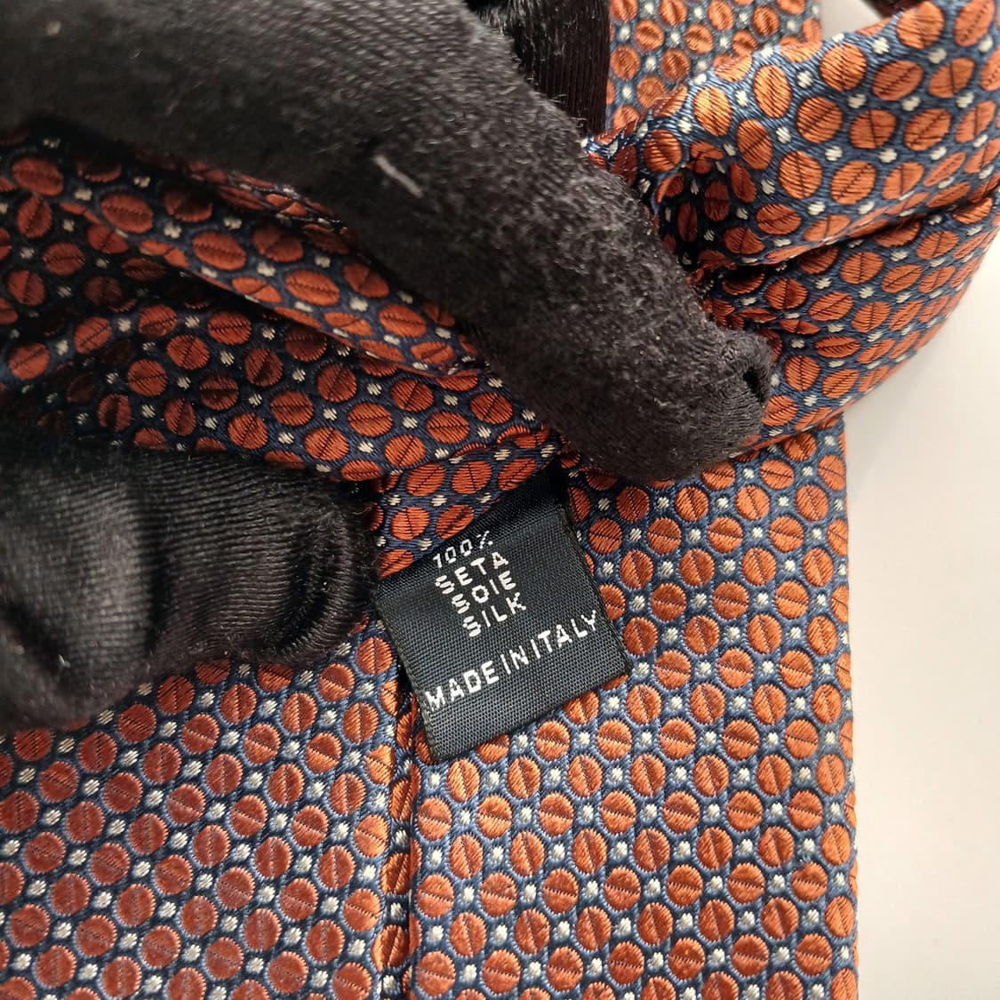 보기 실크 오렌지 자카드 넥타이 9.6cm A+등급 A18665
 상품이미지6