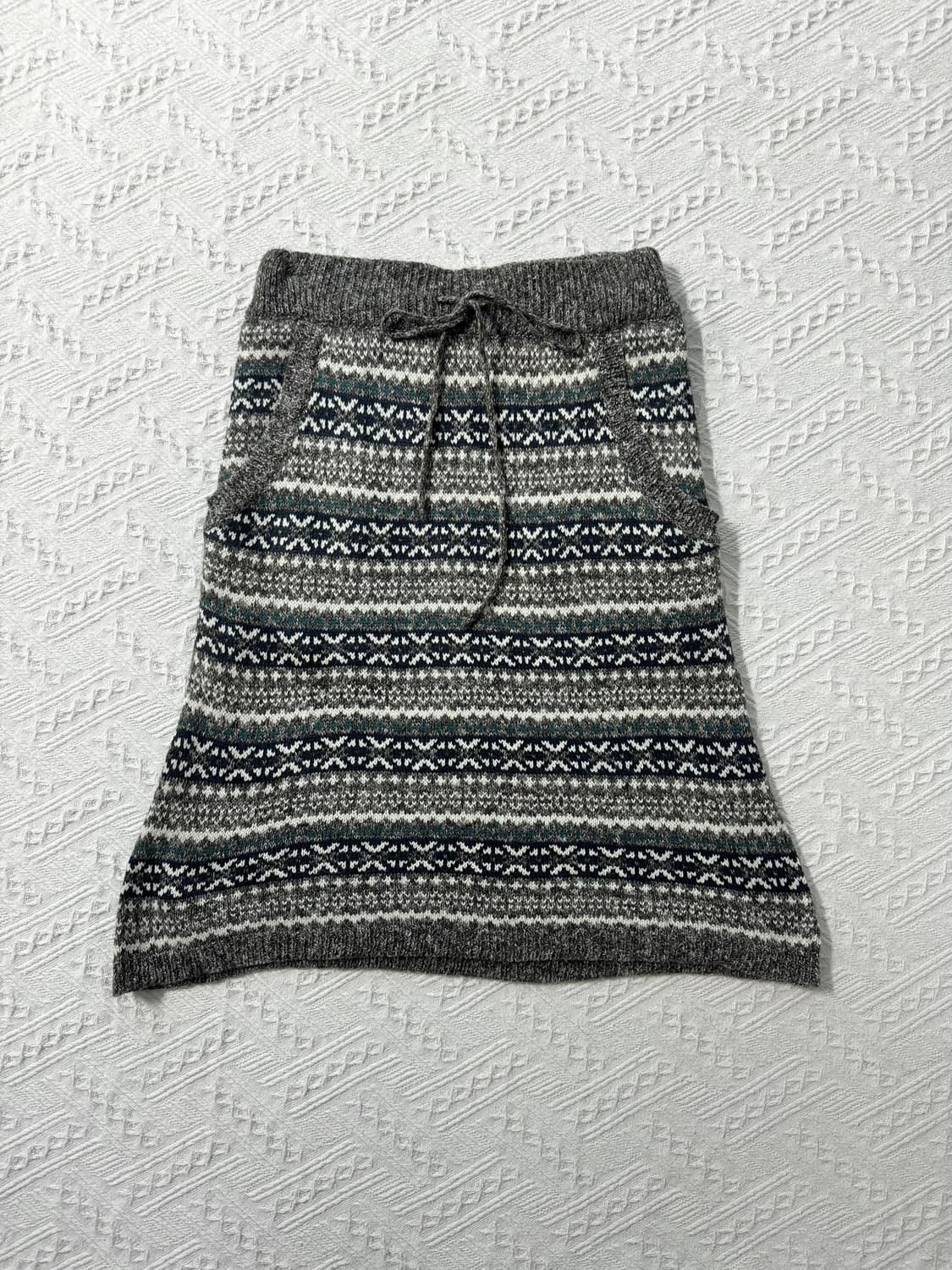 폴딩 케이프 레이어드 탑 니트 스커트 4pcs SET 상품이미지10