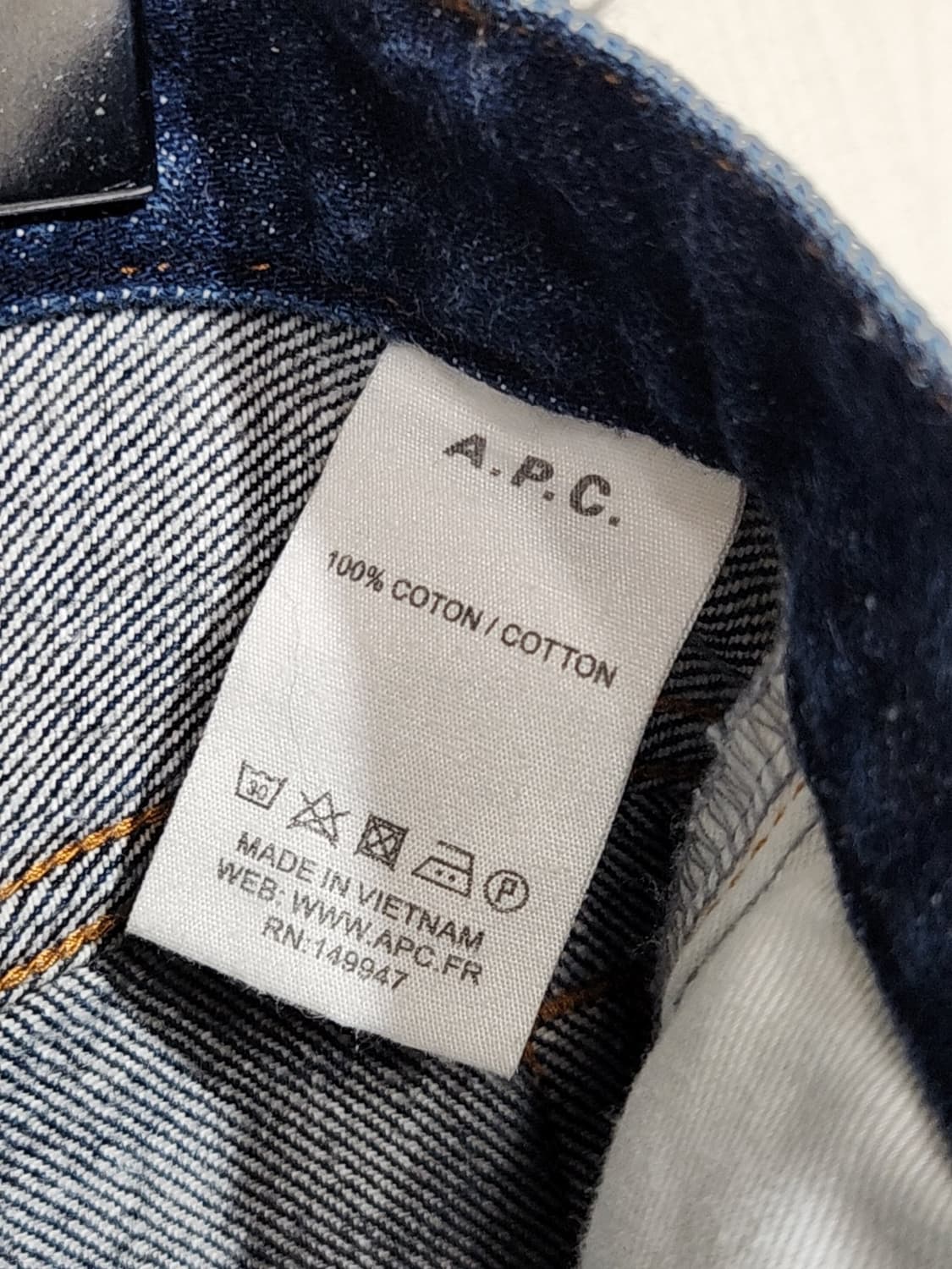 (29) 아페세 청바지 셀비지라인 APC 데님팬츠  상품이미지4