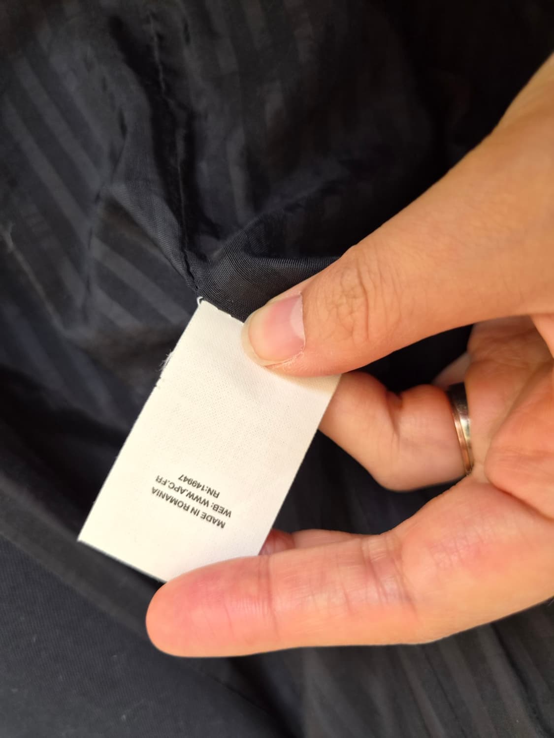 APC 아페쎄 여성 네이비코튼트렌치코트 36사이즈 상품이미지9