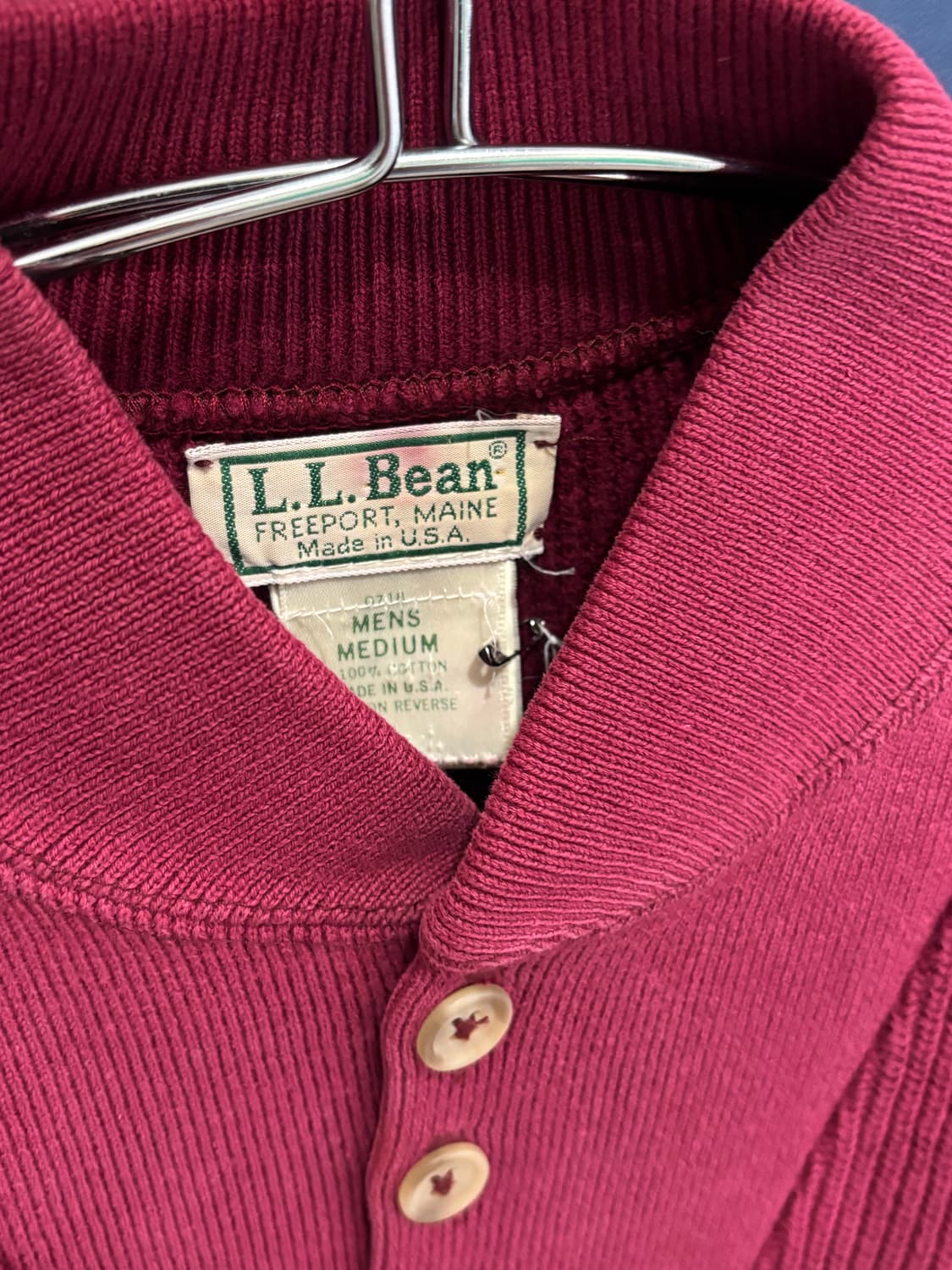 80s90s L.L.Bean Henry Neck Sweater  상품이미지2