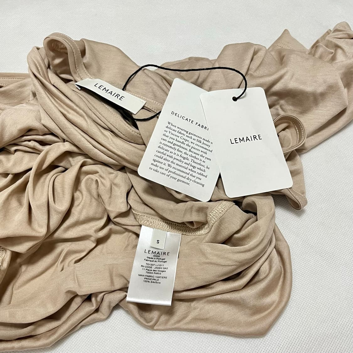 [XS,S,M]르메르 FOULARD 실크 스카프 티셔츠/브러쉬 상품이미지3