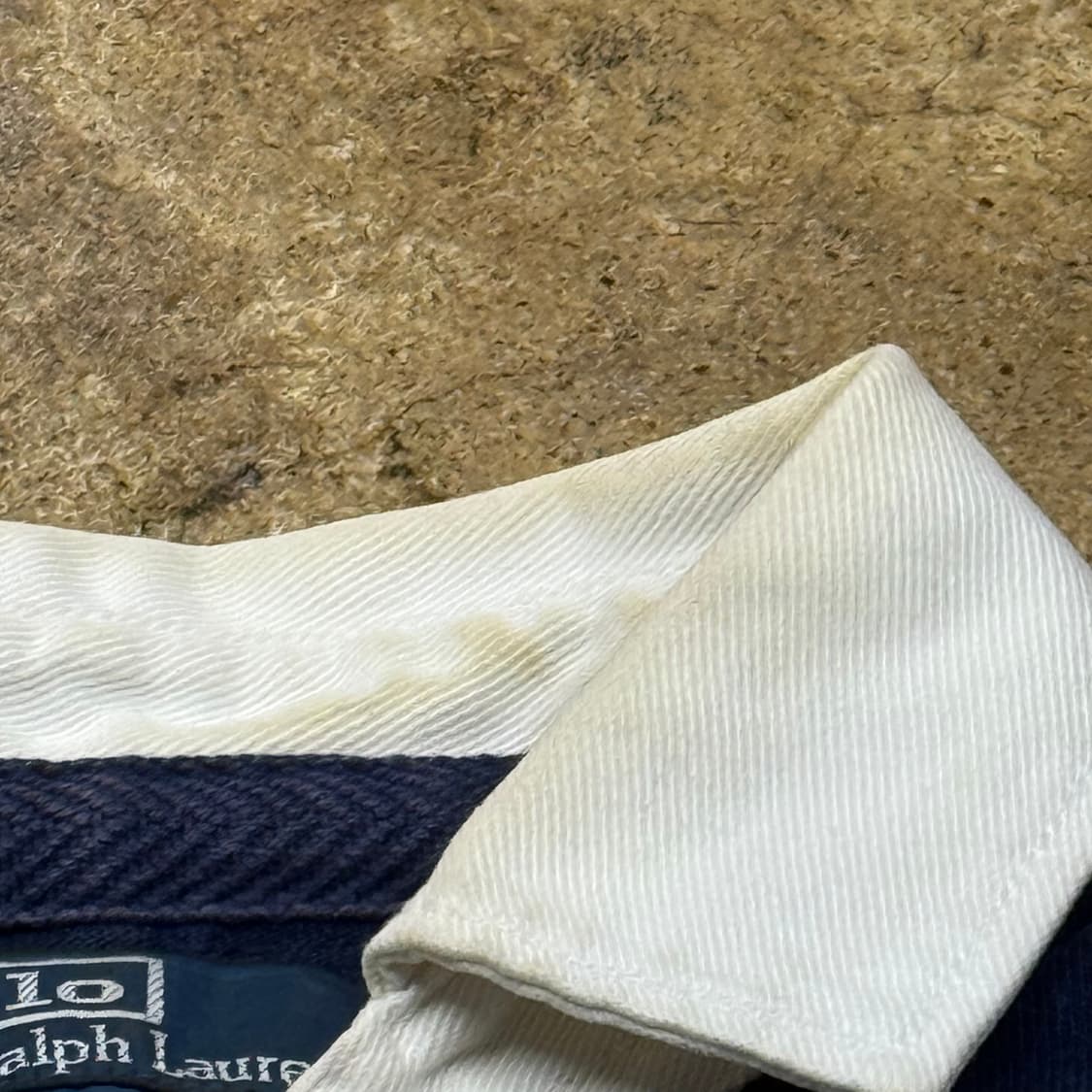 폴로 랄프로렌 네이비 레드 카라 긴팔 티셔츠 상품이미지8