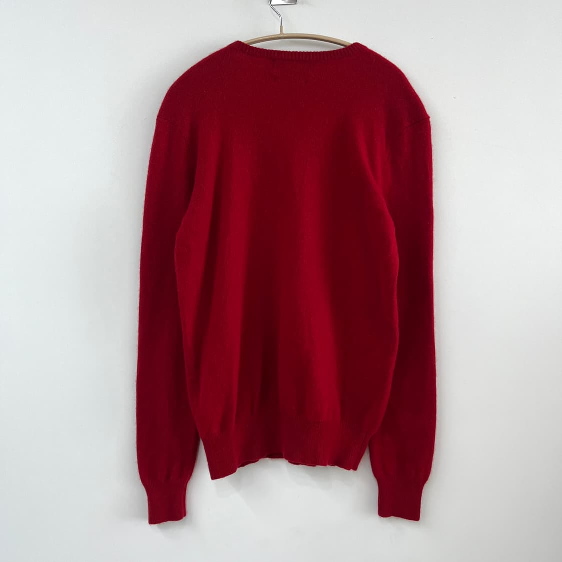 폴로 랄프로렌 레드 램스울 브이넥 니트 상품이미지3