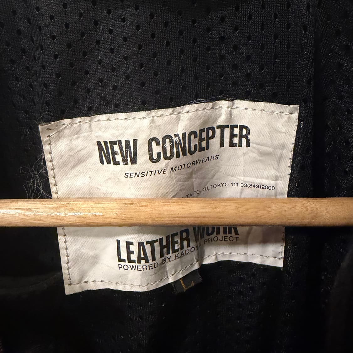 카도야 레더 바이커자켓 상품이미지9
