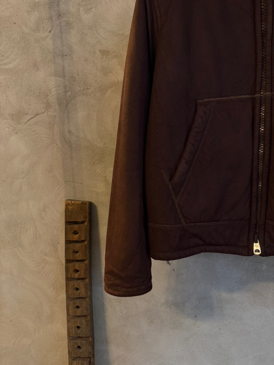 엠포리오 아르마니 시어링 클래식 스웨이드 레더 블루종 100 상품이미지6