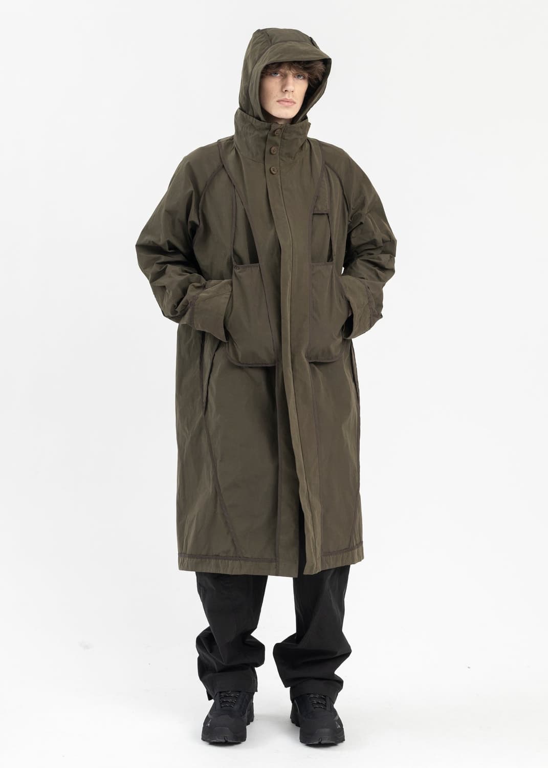 혜인서 Reversible Hooded Parka 카키 3사이즈 상품이미지3