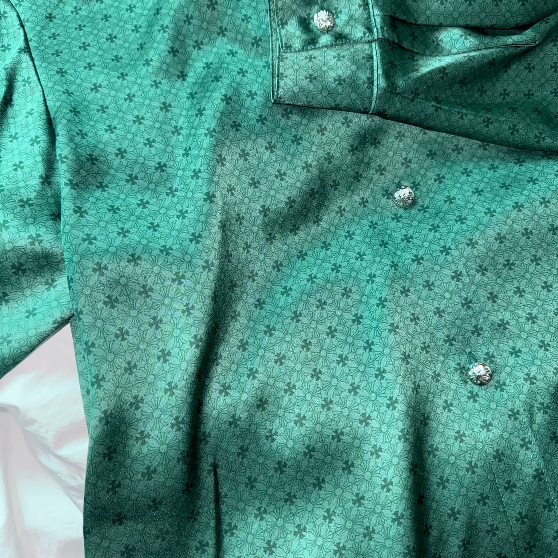 Chrome Hearts Silk Shirts Green 상품이미지4