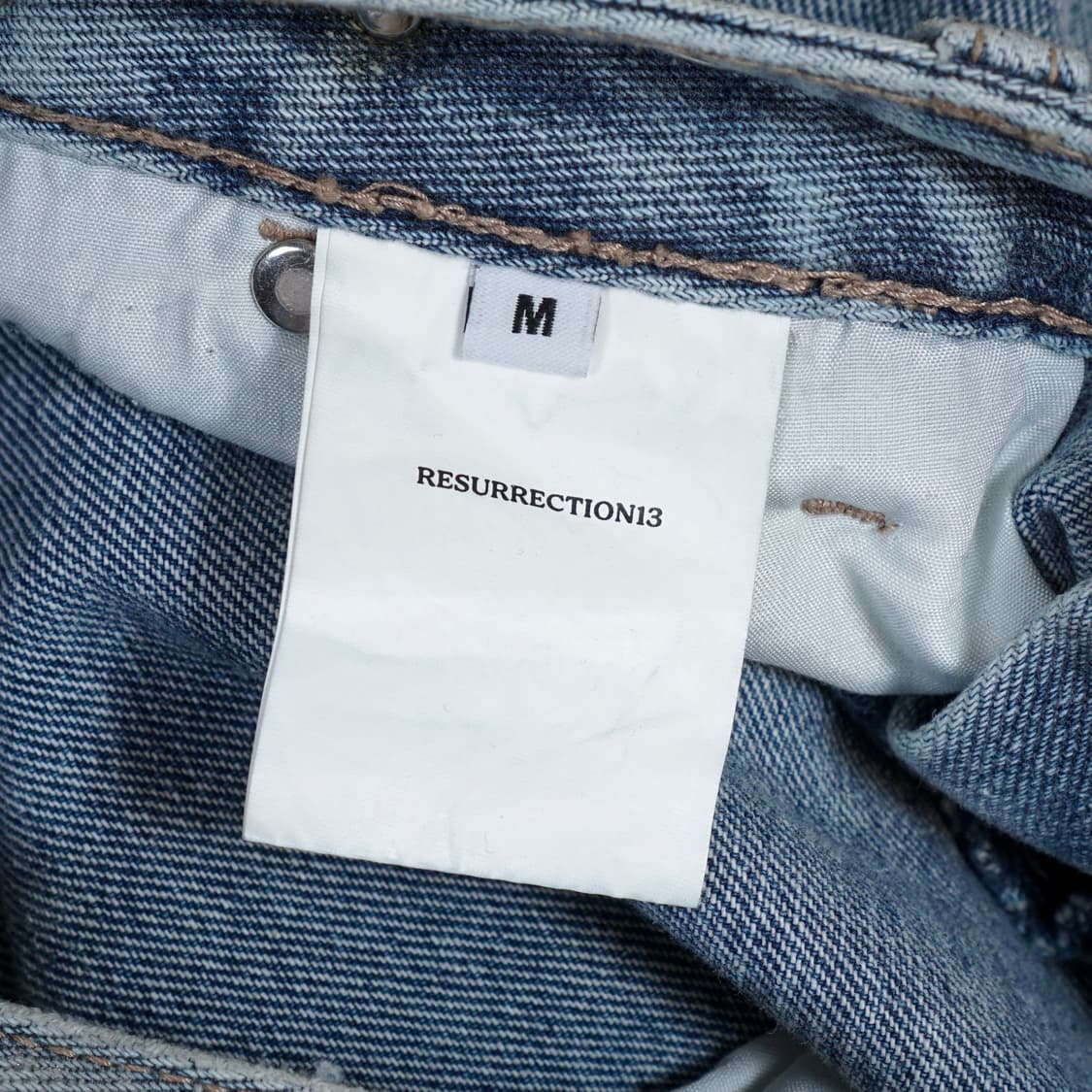 레저렉션13 핸드메이드 디테일 데님팬츠 상품이미지8