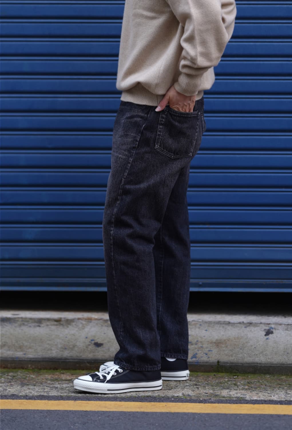 헤릴 HL XX 데님 블랙 빈티지 1사이즈 판매합니다 상품이미지4