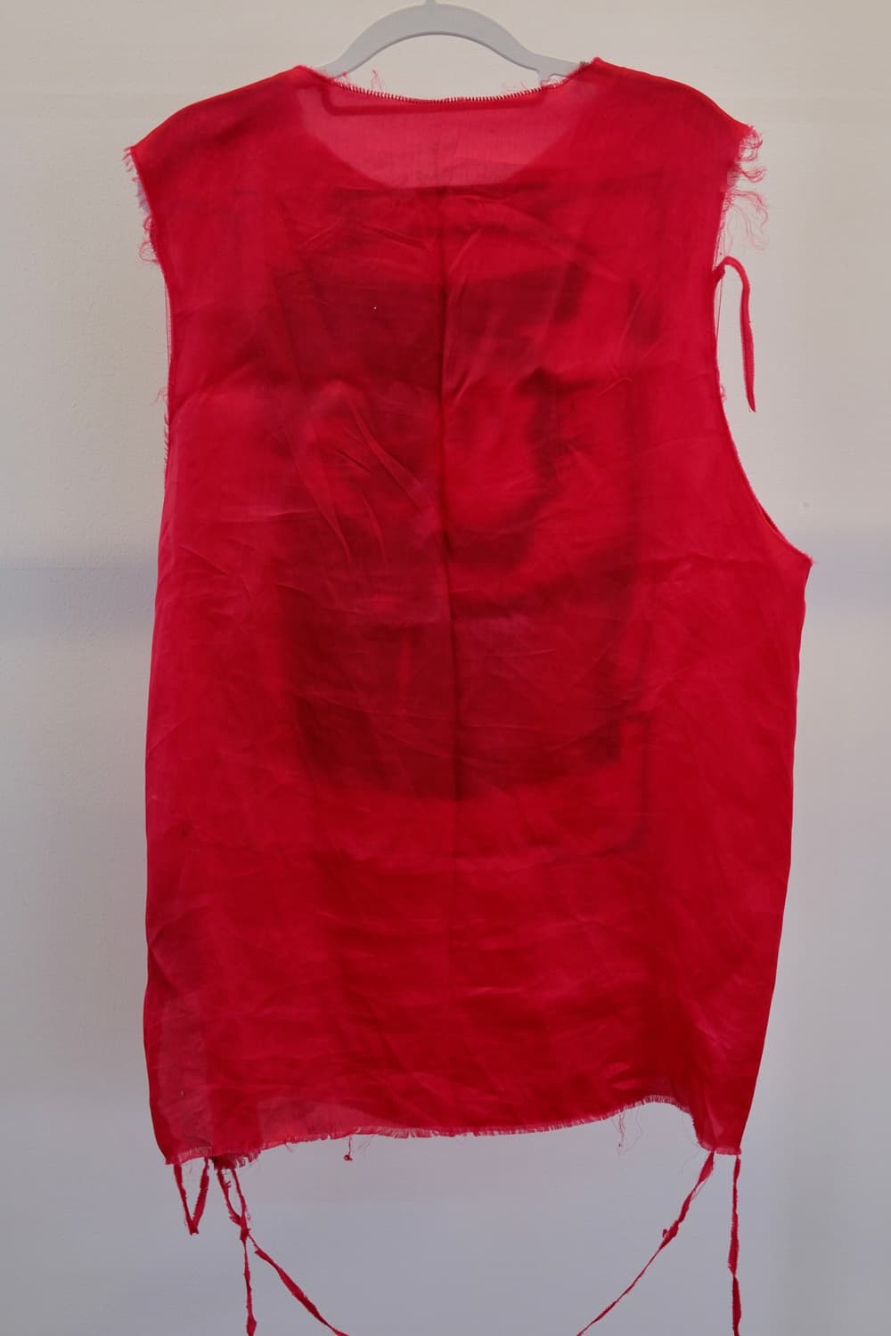라프시몬스 RAF SIMONS SS19 레드 나일론 슬리브리스 셔츠 48 상품이미지4