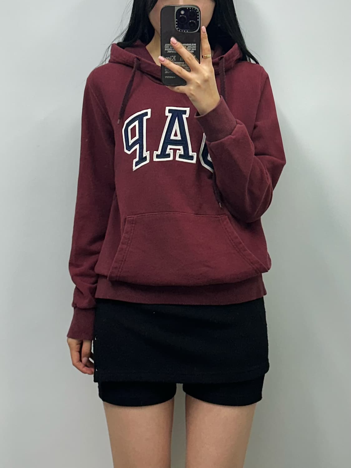 Gap 갭 버건디 후드티 상품이미지1