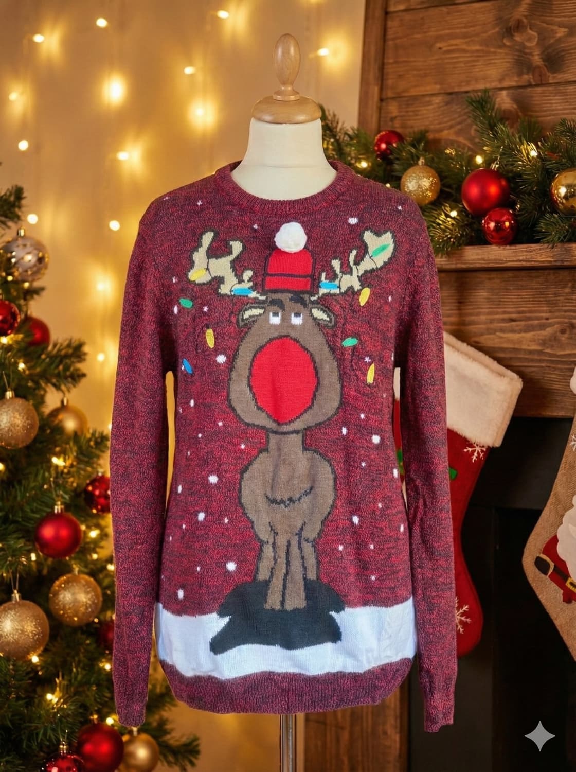 루돌프 크리스마스스웨터 상품이미지1