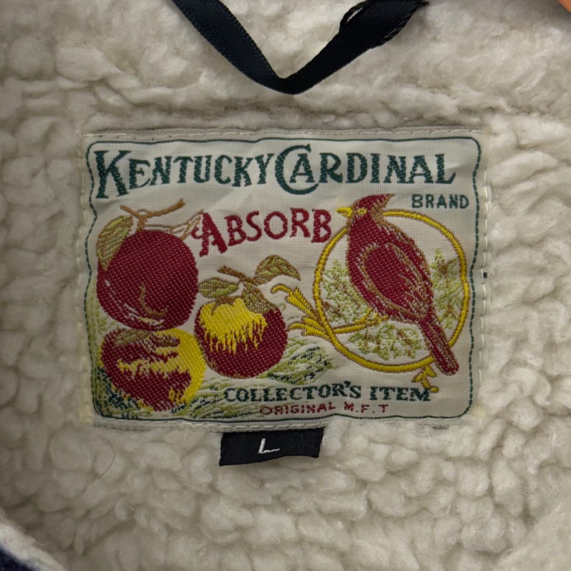 80s 켄터키 카디널 네이티브 아즈켓 패턴 쉐르파 코트 자켓 N241 상품이미지6