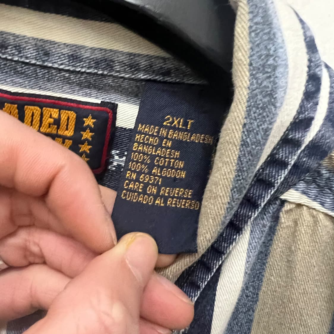 00s FADED GLORY 페이디드 글로리 빈티지 셔츠 남방 2XLT 상품이미지4