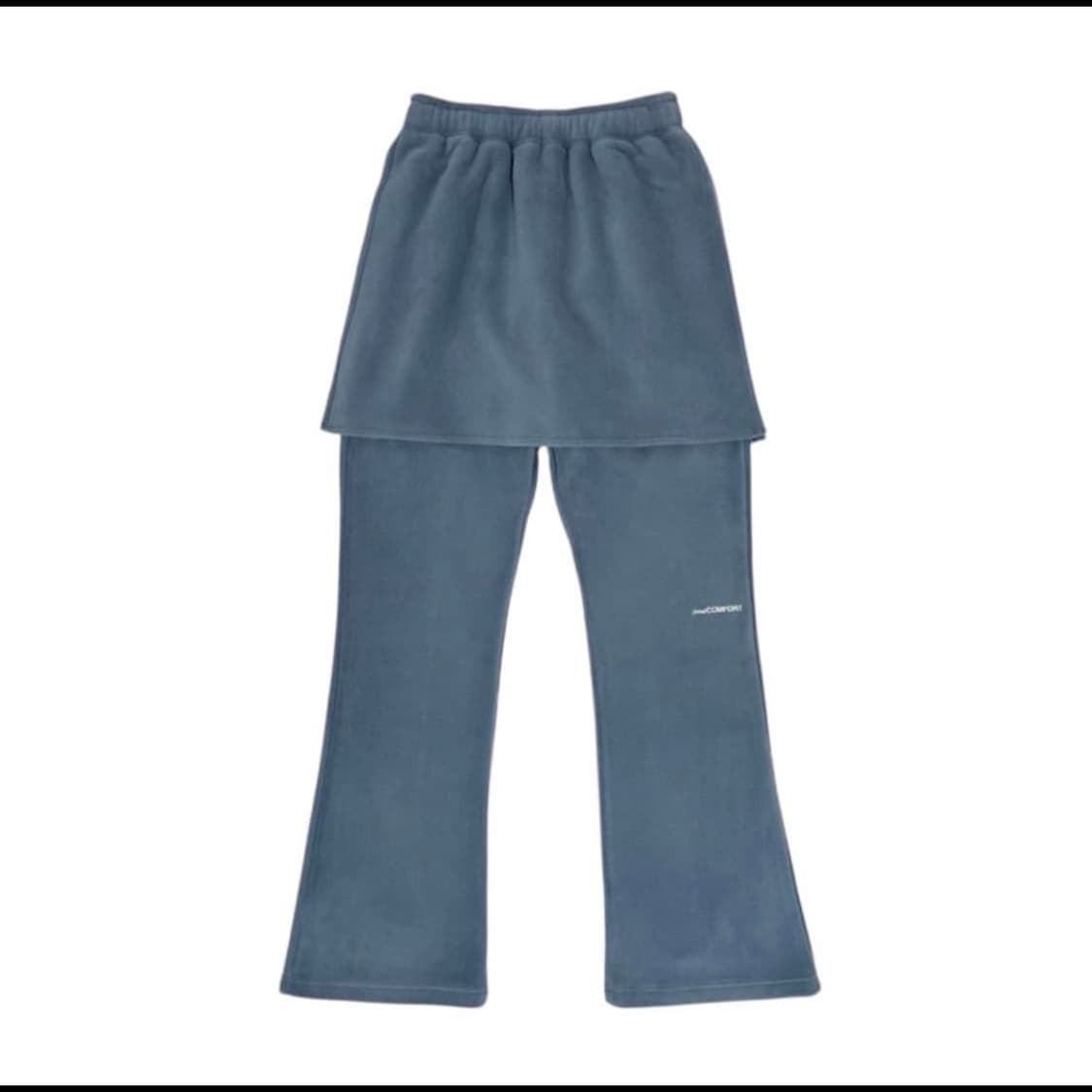 지초이 컴포트 24-006 플리스 후드 집업 레이어드 팬츠 스커트 팬츠 상품이미지2