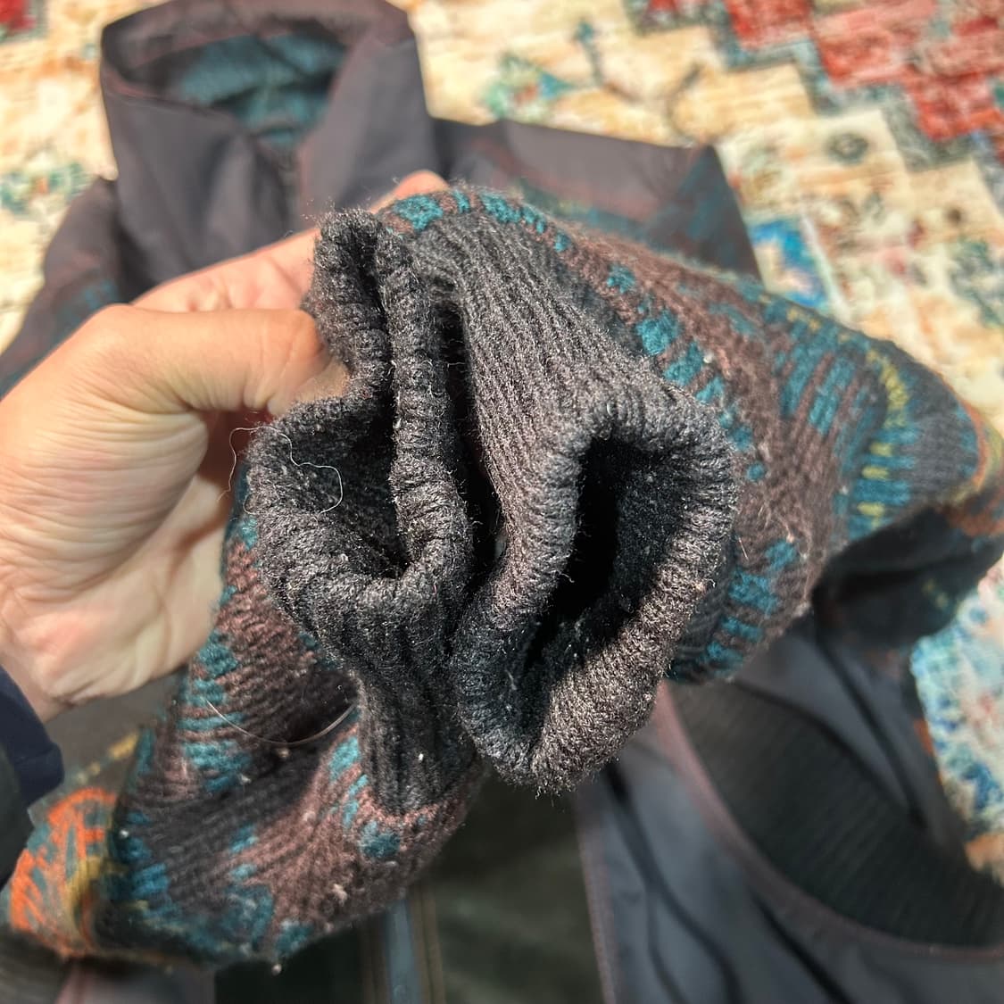 [XL] 빈티지 니트 워크자켓 상품이미지3