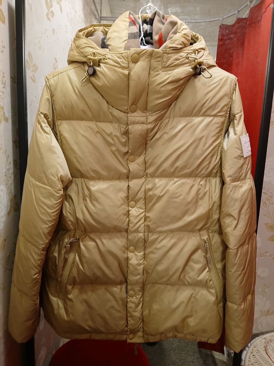 7/16 버버리 런던 디태처블 슬리브 후드 푸퍼 패딩 3XL 상품이미지1