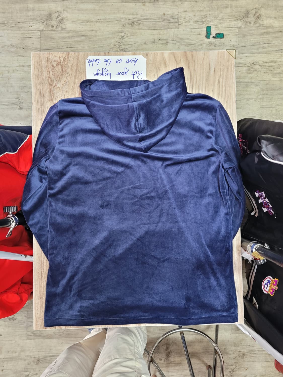 Polo 폴로 랄프로렌 벨벳 후드티 네이비 상품이미지2