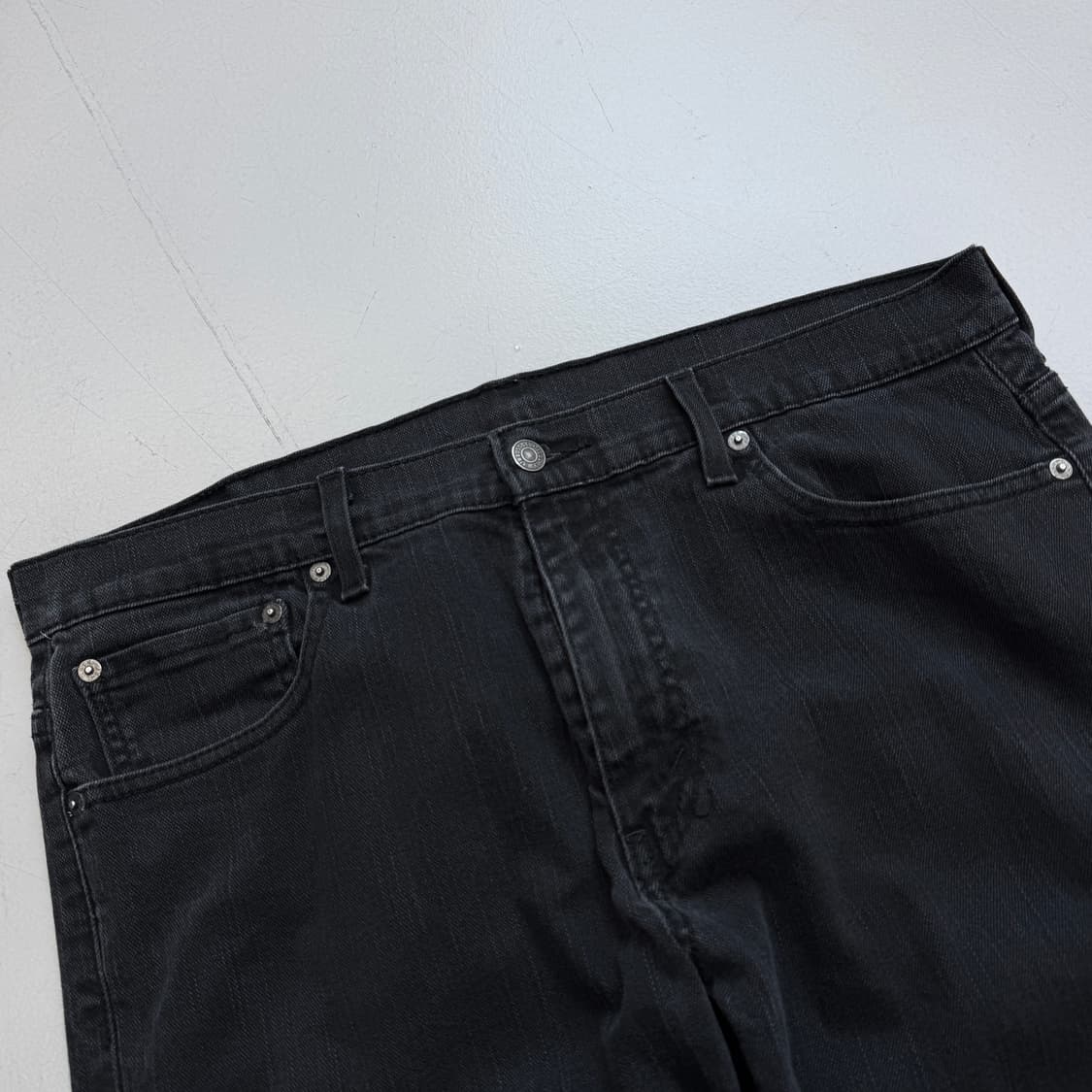 리바이스 569 흑청 새깅 와이드 데님팬츠 상품이미지4